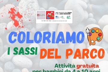Locandina Coloriamo i sassi del Parco