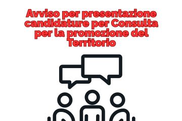 Avviso per presentazione candidature per Consulta per la promozione del Territorio