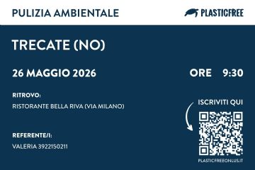 Save the date - Pulizia Ambientale con Plasticfree 26 maggio