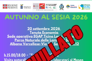 ANNULLATO "Sulle ali del Sesia" - domenica 20 settembre